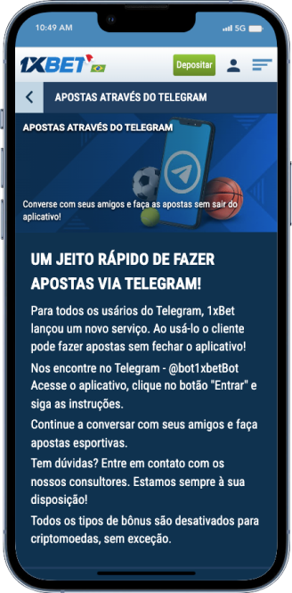 1xbet apostas telegram